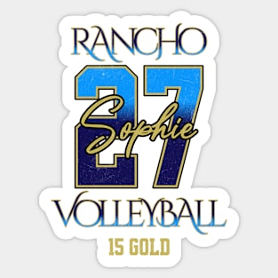 Sophie #27 Rancho VB (15 Gold) - White Sticker